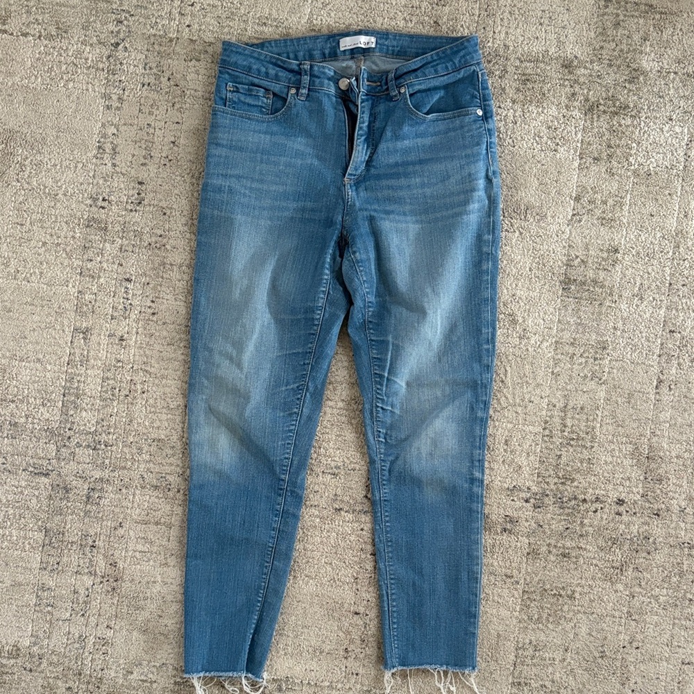 LOFT Women's Skinny Jeans in Classic Blue